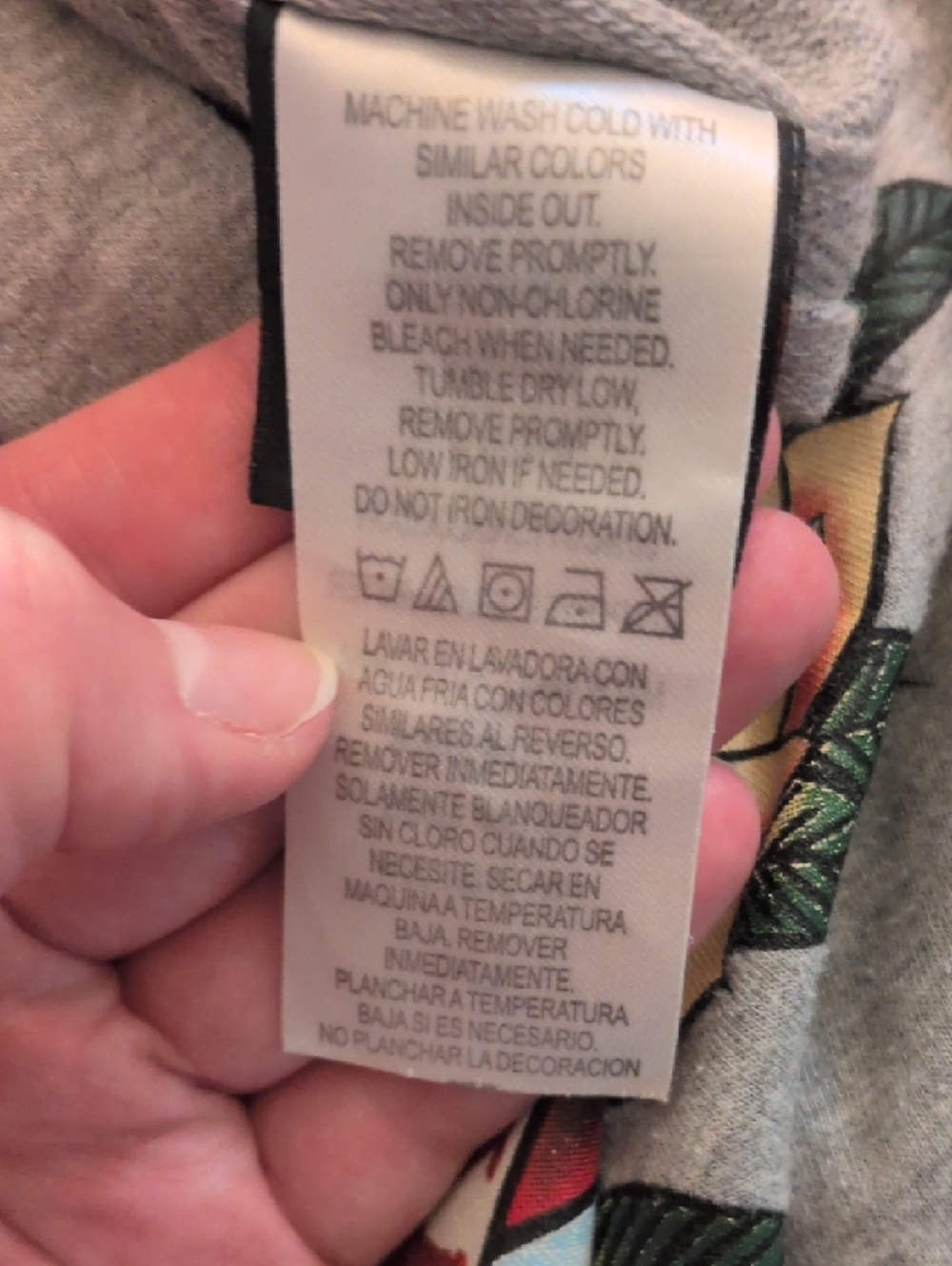 Ed Hardy Grey Hoodie Size Large - Picture 4 of 4